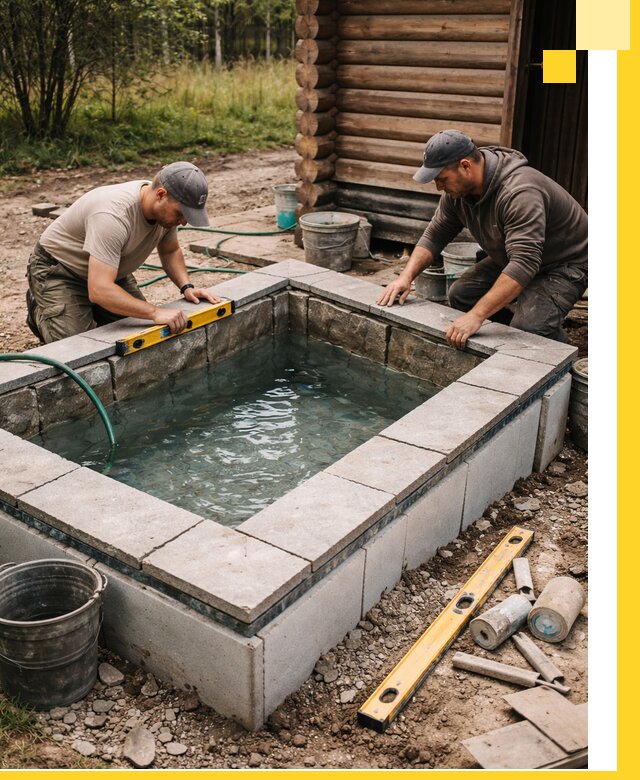 Изготовление и установка холодных купелей под ключ в Сибае